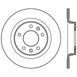 126.61097SL - StopTech Sport Slotted Brake Rotor; Rear Left -Automotive parts store 126.61097SL Drawing ad15