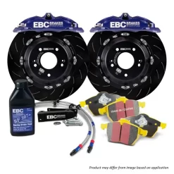 EBC Big Brake Kit - Front - 330x28mm Curved Slotted - Apollo-4 6 EBC Big Brake Kit - Front - 330x28mm Curved Slotted - Apollo-4 -Automotive parts store 2 piece vented slotted 4 piston storm shadow blue apollo brake kit 461f 11