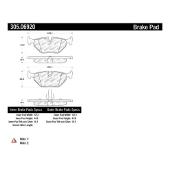 305.06920 - StopTech Street Select Brake Pads With Hardware -Automotive parts store 305.06920 catalog 56a8