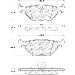 305.06920 - StopTech Street Select Brake Pads With Hardware -Automotive parts store 305.06920 drawing 90aa