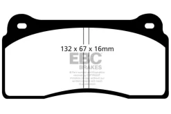 DP81110RPX - EBC RP-X Brake Pads; Front -Automotive parts store DP1110 7ebe
