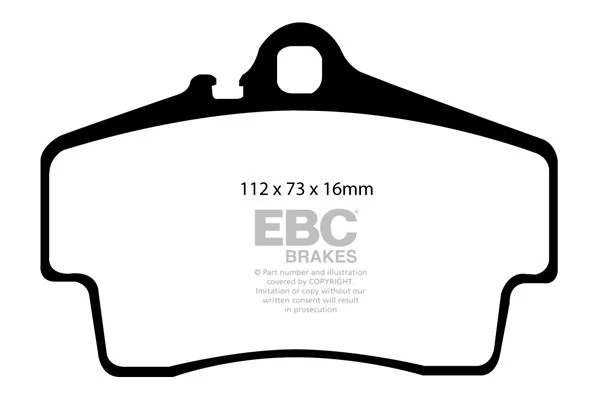 DP31208C - EBC Redstuff Brake Pads; Rear 2 DP31208C - EBC Redstuff Brake Pads; Rear - Image 2