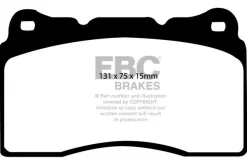 DP81210RPX - EBC RP-X Brake Pads; Front 8 DP81210RPX - EBC RP-X Brake Pads; Front -Automotive parts store DP1210 a799