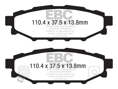 DP51584NDX - EBC Bluestuff NDX Brake Pads; Rear 2 DP51584NDX - EBC Bluestuff NDX Brake Pads; Rear - Image 2