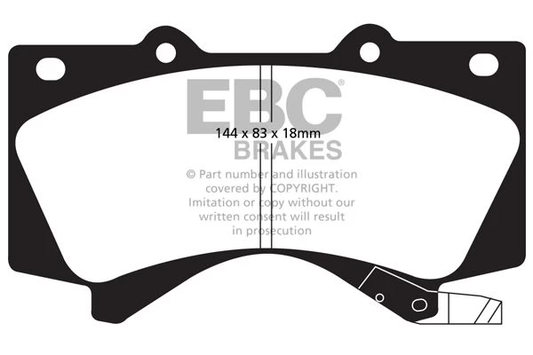DP51815NDX - EBC Bluestuff NDX Brake Pads; Front 2 DP51815NDX - EBC Bluestuff NDX Brake Pads; Front - Image 2