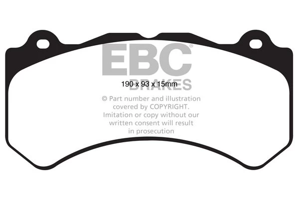 DP51853NDX - EBC Bluestuff NDX Brake Pads; Front 2 DP51853NDX - EBC Bluestuff NDX Brake Pads; Front - Image 2