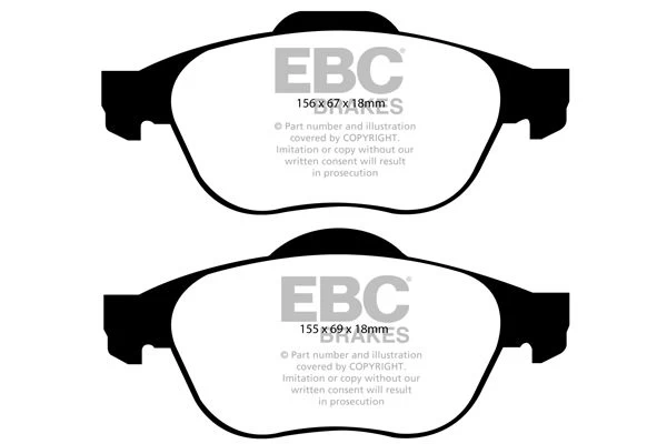 DP21958 - EBC Greenstuff 2000 Brake Pads; Front 2 DP21958 - EBC Greenstuff 2000 Brake Pads; Front - Image 2
