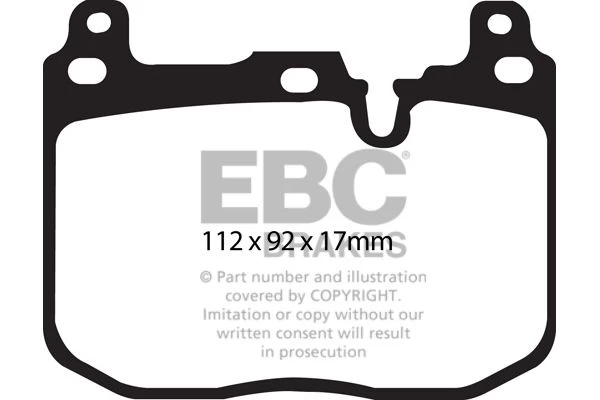 DP42130R - EBC Yellowstuff Brake Pads; Front 2 DP42130R - EBC Yellowstuff Brake Pads; Front - Image 2