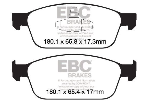 DP32145C - EBC Redstuff Brake Pads; Front 2 DP32145C - EBC Redstuff Brake Pads; Front - Image 2